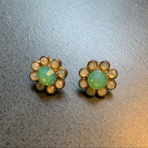 Flower Stone Earrings
